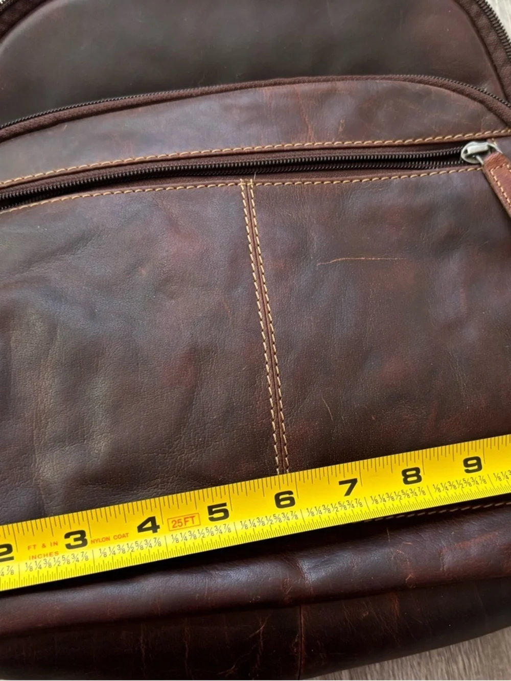 Jack Rogers Brown Leather Mini Backpack